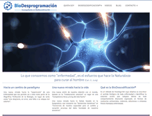 Tablet Screenshot of biodesprogramacion.com
